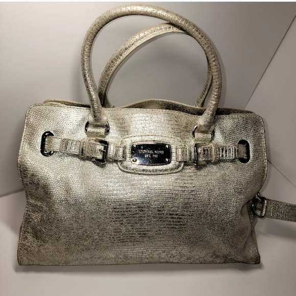 Michael Kors Embossed Metallic Hamilton - Picture 10 of 12